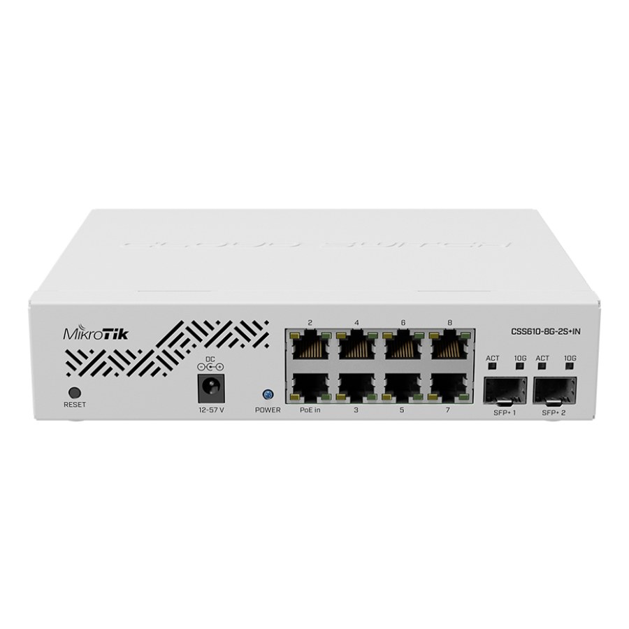 Коммутатор Mikrotik CSS610-8G-2S+IN